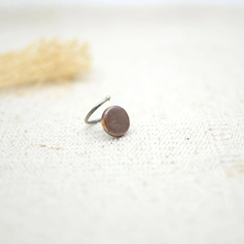 anillo-plata-artesania-ceramica-luna-marron-dorado-regalo