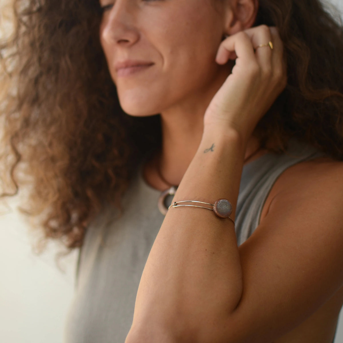 PULSERA LUNA MARRÓN DORADO